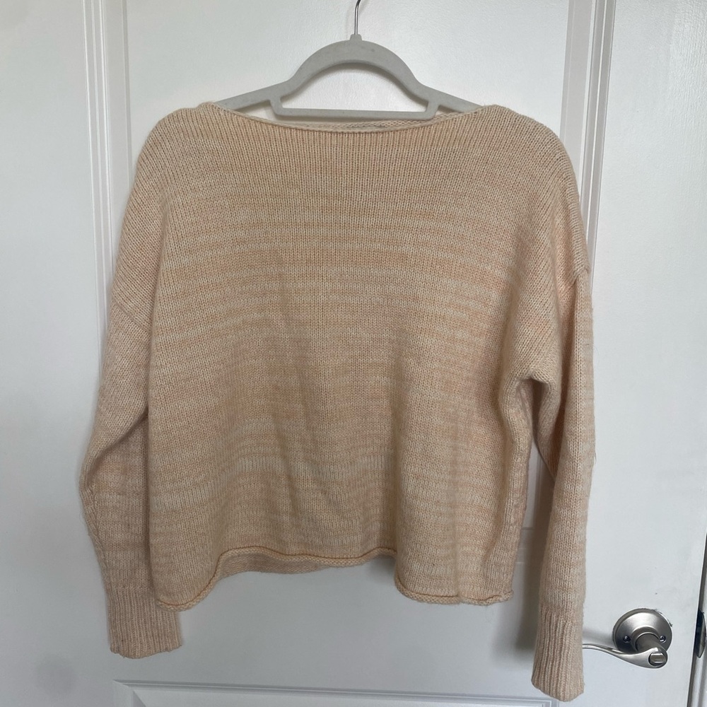 Madewell Women's Beige Crew Neck Sweater